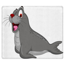 Cute Seal Cartoon Rugs 80417318