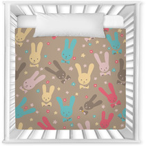 Cute Seamless Rabbits Nursery Decor 63894686