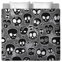 Cute Skulls Pattern Bedding 107656014