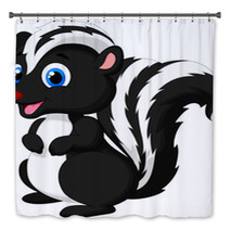 Cute Skunk Cartoon Bath Decor 59370339