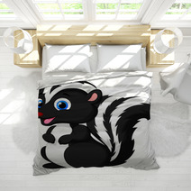 Cute Skunk Cartoon Bedding 59370339