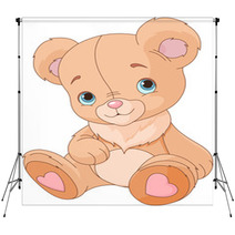 Cute Teddy Bear Backdrops 46638166