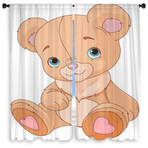 Cute Teddy Bear Window Curtains 46638166