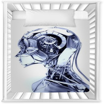 Cyborg, Robot, Androide Volto, 3d, Informatica, Computer Nursery Decor 52957717