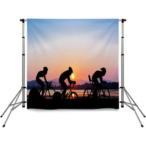 Cycling On Twilight Time Backdrops 85547531