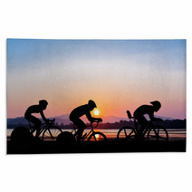 Cycling On Twilight Time Rugs 85547531