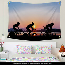 Cycling On Twilight Time Wall Art 85547531