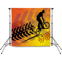 Cyclist Abstract Background Vector Illustration Backdrops 40194055