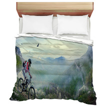 Cyclist In The Mountains Bedding 57000221