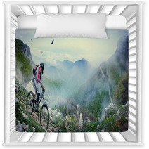 Cyclist In The Mountains Nursery Decor 57000221
