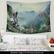 Cyclist In The Mountains Wall Art 57000221