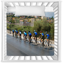 Cyclists During The Race On City Street Nursery Decor 96912565