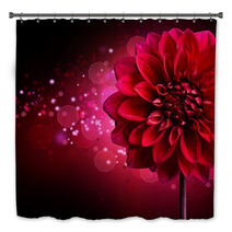 Dahlia Autumn Flower Design Bath Decor 34253389
