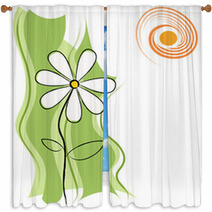Daisy Spring Window Curtains 15220519
