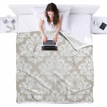 Damask Seamless Pattern For Design Blankets 57808331