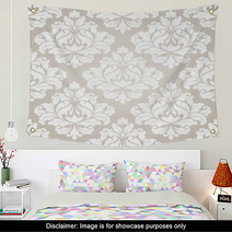 Damask Seamless Pattern For Design Wall Art 57808331