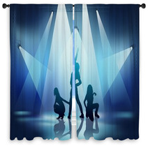 Dancers In The Spotlights Window Curtains 53079044