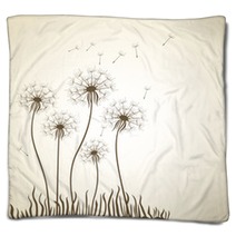 Dandelion. Floral Design. Blankets 12215799