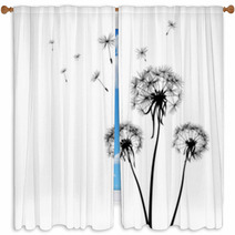 Dandelions Window Curtains 8615345