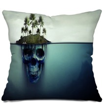 Dangerous Island With Skull Underneath Pillows 119745379