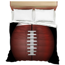 Dark Background Of American Football Or Rugby Sports Bedding 67482782