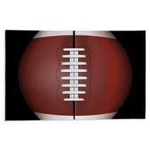 Dark Background Of American Football Or Rugby Sports Rugs 67482782