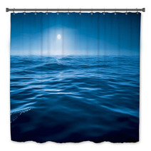 Dark Blue Ocean Bath Decor 64584903