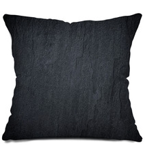 Dark Grey Black Slate Background Or Texture Pillows 163766625