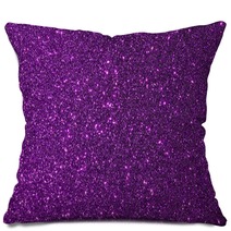 Dark Purple Color Shiny Glitter Texture Background With Vibrant Color Pillows 280969598