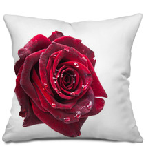 Dark Red Rose Pillows 57125676