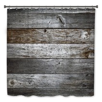 Dark Rustic Barn Wood Background Bath Decor 91229501