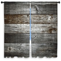 Dark Rustic Barn Wood Background Window Curtains 91229501