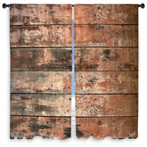 Dark Wood Texture Background Surface With Old Natural Window Curtains 167002023