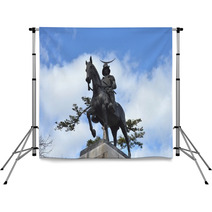 Date Masamune equestrian statue Backdrops 61795425