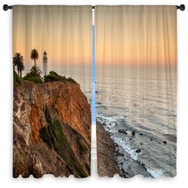 Dawn At Point Vicente, Palos Verdes, Los Angeles Window Curtains 45428127