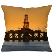 Dawns A Hot Day On An Oil Plant Pillows 65955807