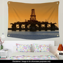 Dawns A Hot Day On An Oil Plant Wall Art 65955807