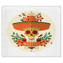 Day Of The Dead Skull Rugs 117792328