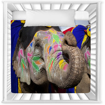Decorated Elephant At The Elephant Festival In Jaipur Nursery Decor 48891386