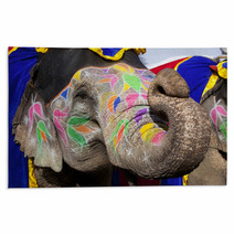 Decorated Elephant At The Elephant Festival In Jaipur Rugs 48891386