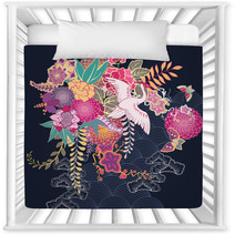 Decorative Kimono Floral Motif Nursery Decor 63596381
