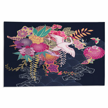 Decorative Kimono Floral Motif Rugs 59139029