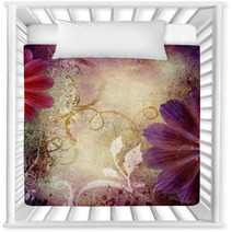 Decorative Violet Floral  Background Nursery Decor 19762888