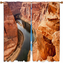 Deep Canyon Colorado River Desert Southwest Natural Scenic Lands Window Curtains 64164646