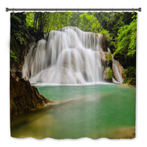 Deep Forest Waterfall In Kanchanaburi Bath Decor 60820877