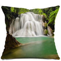 Deep Forest Waterfall In Kanchanaburi Pillows 60820877