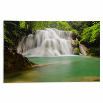 Deep Forest Waterfall In Kanchanaburi Rugs 60820877