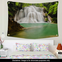 Deep Forest Waterfall In Kanchanaburi Wall Art 60820877