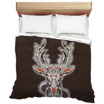 Deer Head Tattoo Design Bedding 58618447