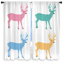 Deer Window Curtains 60505736